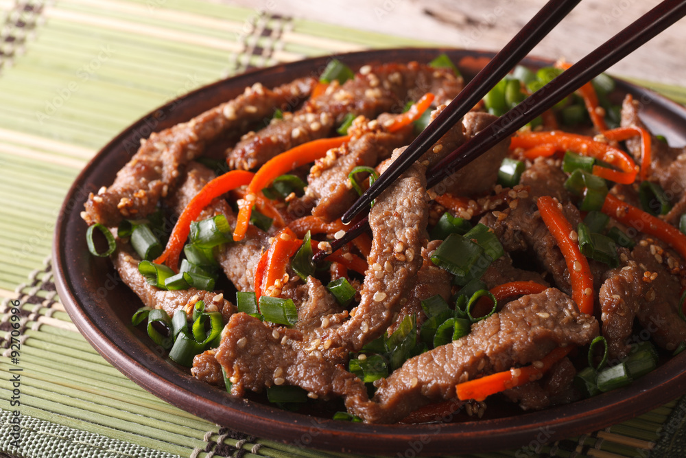 Plat de la Corée du Sud : bulgogi