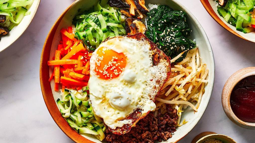 Plat de la Corée du Sud : bibimbap